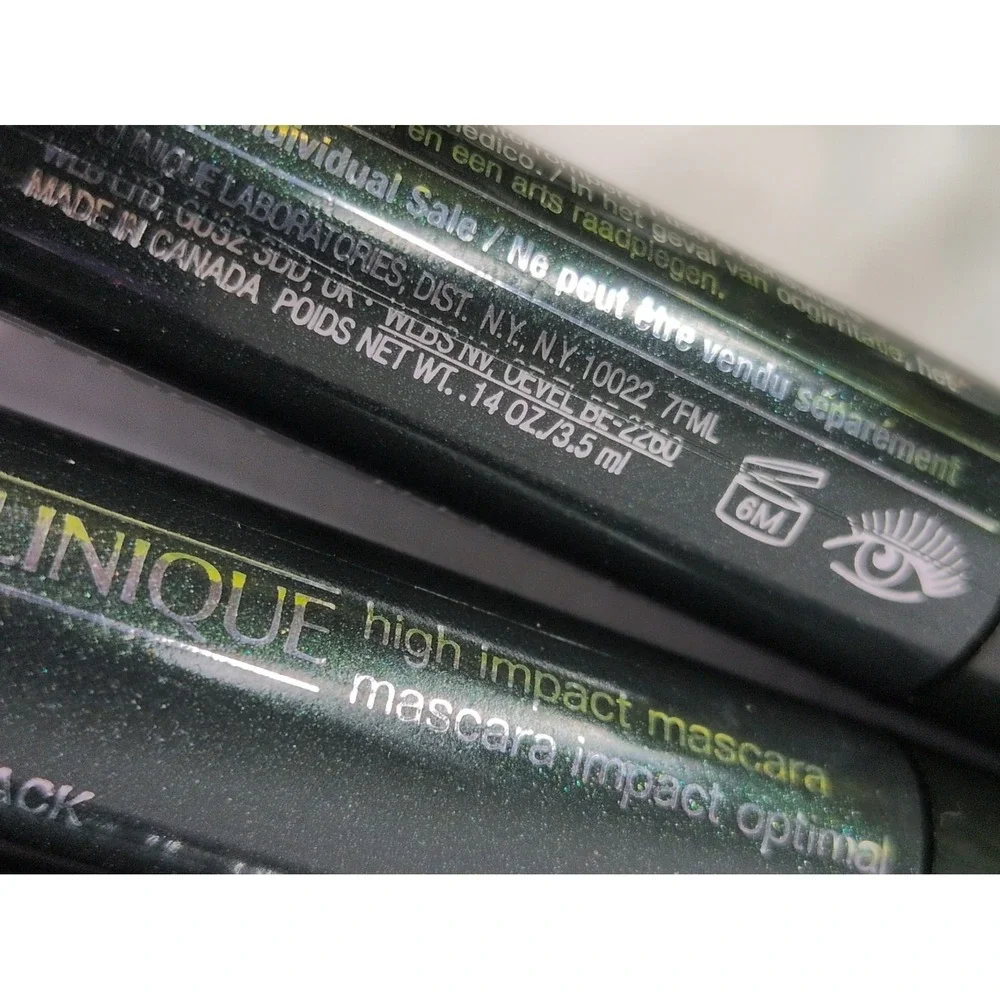 STOCK UP NEW LOT 7🌿Clinique High Impact Mascara 01 Black /3.5ml each Gym Purse